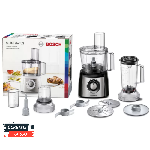 Bosch MCM3501M Mutfak Robotu MultiTalent 3 - 800 W Siyah