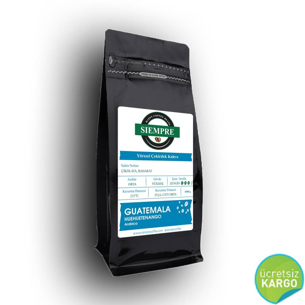 Siempre Coffee Guatemala Huehuetenango Çekirdek Kahve 1000g